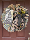 Halloween Witch Wreath - "Not Every Witch Lives in Salem", Witch Wreath, Witch Decor, Halloween Wreath, Halloween Decor, Fall Wreath, Decor