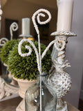 White Glitter Curly Spray 22”, Christmas Sprays, Christmas Tree Decorations, Wreath Attachments, Valentines Day Spray, Curly Spray, White