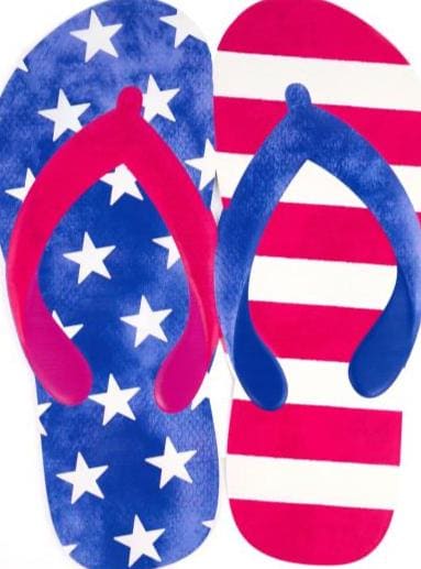 Summer Flip Flop Metal Sign – 12.75"x10" Colorful Beach Flip Flops Sign for Wreaths, Door Decor, Poolside Crafts & Coastal Displays