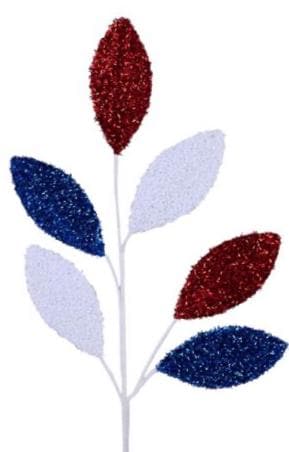 V-Cut Foil Magnolia Leaf Spray – 27" Metallic Leaf Stem for Wreaths, Holiday Arrangements, Centerpieces, and Seasonal Craft Projects