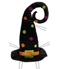 3 Pc 32in Witch Hat & Leg Decor Kit | Outdoor Halloween Yard Decoration, Porch or Garden Display, Witch Legs for Planters, Parties