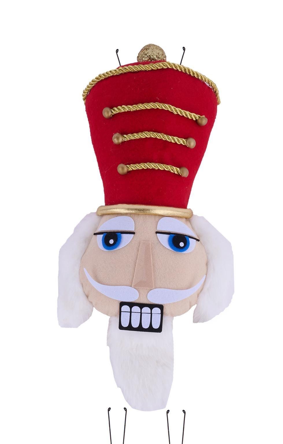 Nutcracker Decor Kit – 2 Pc 33” Tall Christmas Nutcracker Figures, Large Holiday Floor Decoration, Traditional Christmas Mantel or Entryway