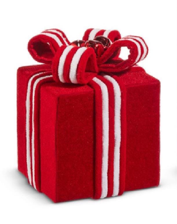 9.5" Red Velvet Packages Measures 4.75"L X 4.75"W X 9.5"H; 4.75"L X 4.75"W X 6"H