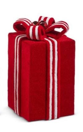 6" Red Velvet Packages Measures 4.75""L X 4.75""W X 6""H