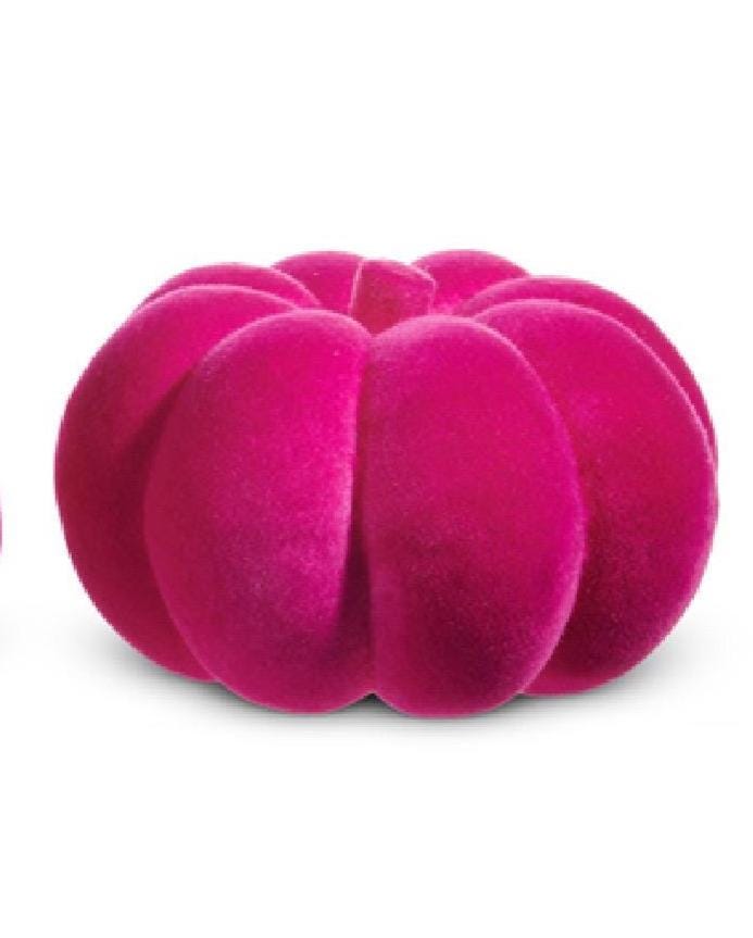 8" Pink Flocked Pumpkins | Soft, Sweet, stylish Fall decorations!