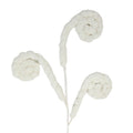 Faux Sherpa Curl Spray 24” – White | Plush Curly Pick for Wreaths, Garlands, Christmas Tree Décor & Winter Crafts