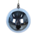 Farrisilk Steel Blue Shiny Ornament – Set of 6 - 3” (80MM) Christmas Ball Ornaments– Elegant Holiday Decor, Modern Classic Blue Ornament