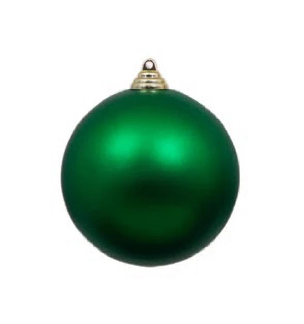 Farrisilk Emerald Matte Ornament – Set of 6 -3” (80MM) Christmas Ball Ornaments– Classic Green Tree Decor, Elegant Matte Finish Ornaments