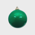 Farrisilk Set of 4 – Emerald Green Candy Apple Christmas Ornaments 4" –Glossy Holiday Balls for Christmas Trees, Wreaths, Garlands and Decor