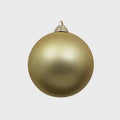 Farrisilk Gold Matte Christmas Ornaments 5" – Set of 4 – Elegant Holiday Baubles for Trees, Wreaths, Centerpieces, Garlands and Decor