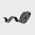 Farrisilk Black & White Mini Check Ribbon – 1" x 10 Yards Wired – Wreath, Tree, Garland and Gift Decorating - Everyday and Christmas Ribbon