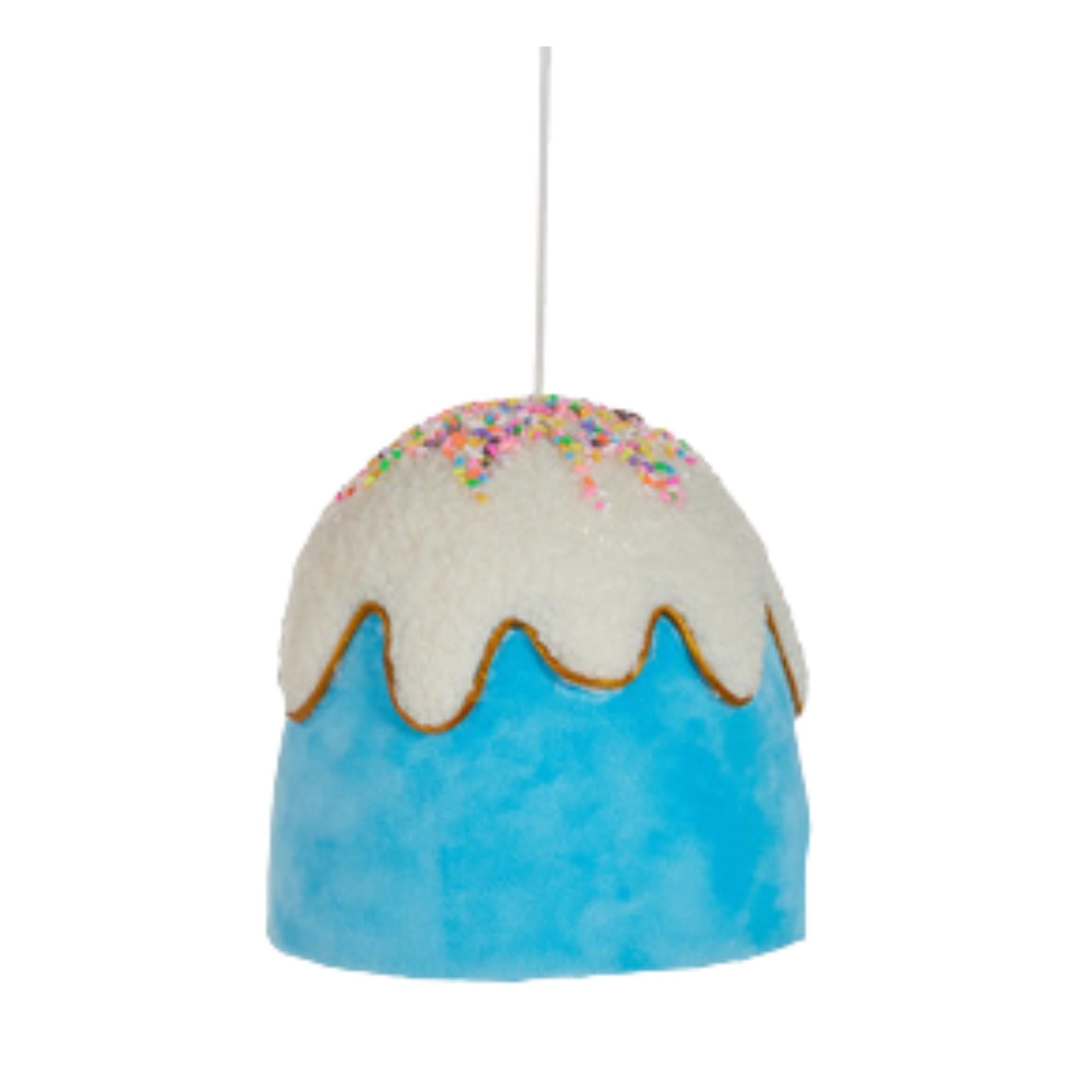 6" Blue Gumdrop Button Ornament – Christmas Candy Tree Decor, Sweet Shop Ornament, Whimsical Holiday Decoration, Candyland Christmas, Easter