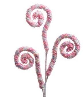 29.5" Candy Swirl Spray. Adds a pop of fun and fantasy to any Christmas display.