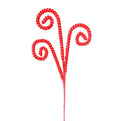 Chenille Christmas Curl Spray 33” – Red & Pink | Holiday Curly Pick for Wreaths, Garlands, Christmas Tree Décor, DIY Crafts