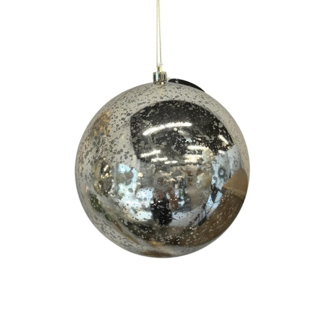 Set of 4 – David Christopher Light Gold Mercury Shiny Ball Ornaments 4" – Vintage-Style Plastic Christmas Decorations