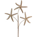 22” Metallic Starfish Spray | Coastal Christmas Stem | Beach House Holiday Decor | Nautical Wreath & Centerpiece Pick | Ocean Theme