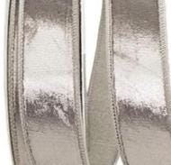 Silver Velvet Wired Ribbon – 1.5" x 10 Yards | Luxury Designer Plush Ribbon for Bows, Wreaths, Trees, Garland, Weddings & Holiday Decor