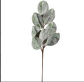 25.75” Iced Magnolia Leaf Spray – Frosted Magnolia Stem, Winter Floral Pick, Christmas Arrangement Greenery, Holiday Centerpiece Stem, Glam