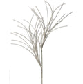 28” White Micro Beaded & Sequin Grass Spray – Luxury Christmas Stem, Glitter Grass Pick, Winter Wedding Floral, Glam Tree Filler, Elegant
