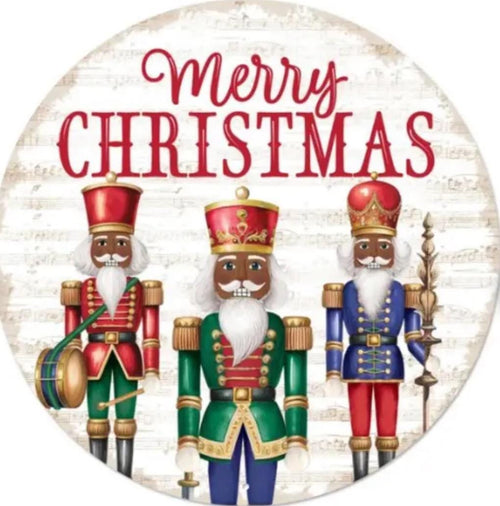 12” Merry Christmas Nutcracker Sign – Festive Holiday Wall Décor, Christmas Door Sign, Nutcracker Ballet Décor, Red & Green Christmas Accent