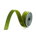Farrisilk 1” x 10yd Lime Velvet Ribbon – Luxury Velvet Ribbon, Lime Green Craft Ribbon, Premium Holiday Ribbon, Wreath & Gift Décor