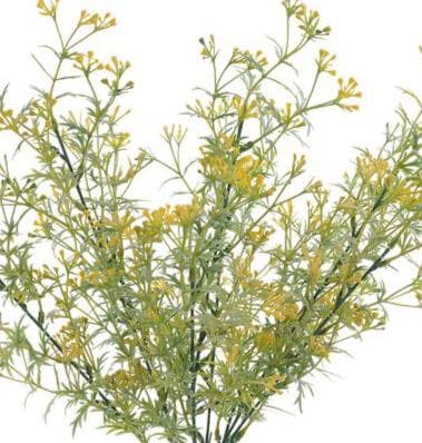 20" Yellow Wildflower Bush | Faux Spring Floral Pick | Artificial Flower Stem for Wreaths, Bouquets & Home Decor
