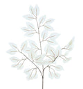 23" Ficus Leaf Spray – Bundle of 12 | Faux Greenery Stem | White | DIY Floral, Wreath, Centerpiece, Home Decor