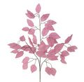 23" Ficus Leaf Spray – Bundle of 12 | Faux Greenery Stem | Rose Pink | DIY Floral, Wreath, Centerpiece, Home Decor
