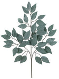 23" Ficus Leaf Spray – Bundle of 12 | Faux Greenery Stem | Sage Green | DIY Floral, Wreath, Centerpiece, Home Decor