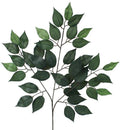 23" Ficus Leaf Spray – Bundle of 12 | Faux Greenery Stem | Dark Green | DIY Floral, Wreath, Centerpiece, Home Decor