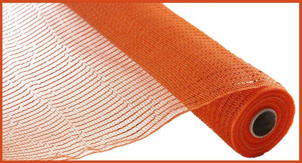 10" x 10yd Wide Foil Deco Mesh – Orange | Bold Mesh Ribbon for Wreaths, Fall & Halloween Crafts