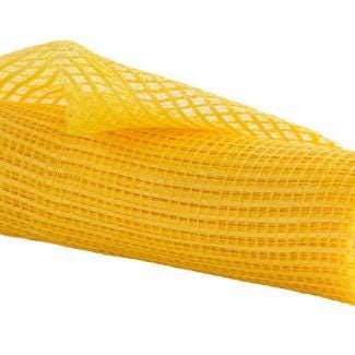10" x 10yd Horizontal Wide Stripe Deco Mesh – Yellow | Bright Mesh Ribbon for Wreaths, Spring & Summer Crafts