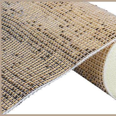 10" x 10yd Deluxe Wide Foil Deco Mesh – Cream & Gold | Elegant Luxury Mesh for Wreaths, Weddings, Holiday Decor