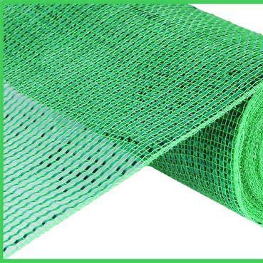 10" x 10yd Deluxe Wide Foil Deco Mesh – Lime Green | Bold Shimmer Mesh for Wreaths, Spring & Summer Crafts