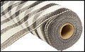 10" x 10yd Stripe Deco Mesh – Black & White, Classic Contrast Mesh for Wreaths, Farmhouse, Modern Decor