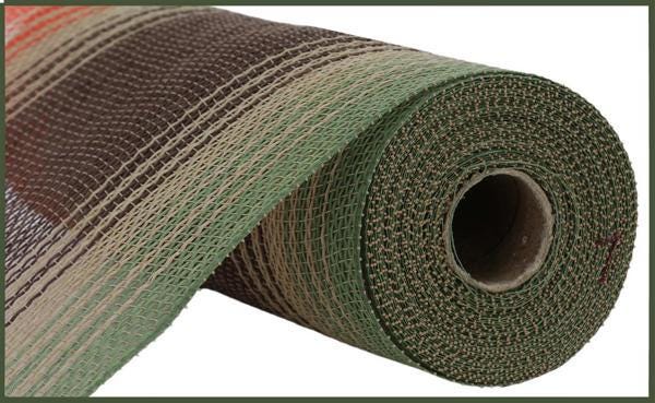 10.25" x 10yd Faux Jute Ombre Deco Mesh | Rustic Ombre Mesh for Wreaths, Farmhouse & Everyday Decor