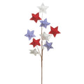 28" Red White and Blue Star Spray | Patriotic Wreath Pick | 4th of July Decor | Americana Wreath Accent