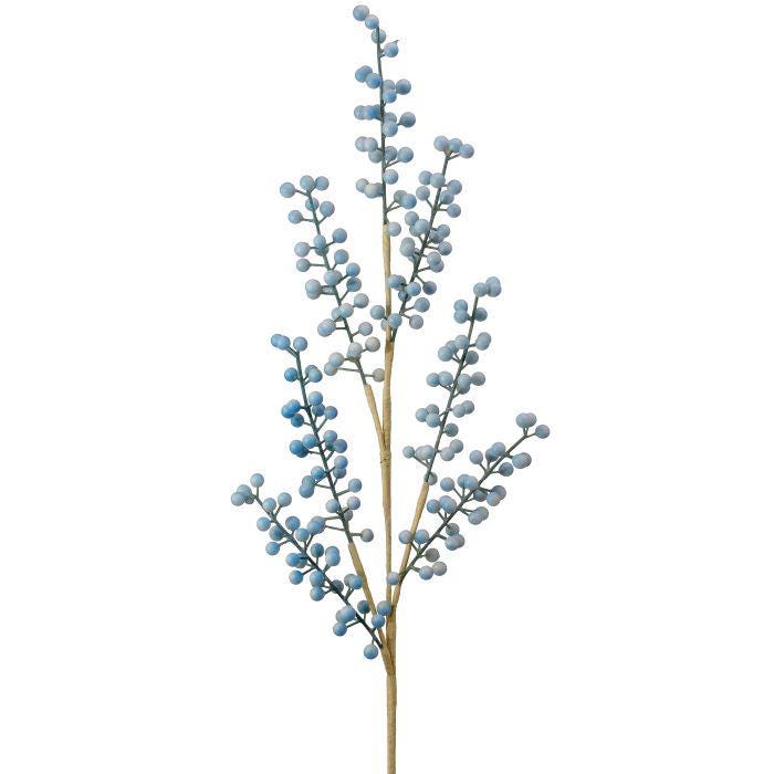 30" Easter Berry Spray X7 – Pink, Cream or Blue | Tall Pastel Wreath Pick | Spring Floral Stem Decor