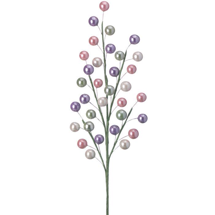 18" Easter Berry Spray | Pastel Spring Wreath Pick | Easter Wreath Accent | Spring Floral Decor Stem