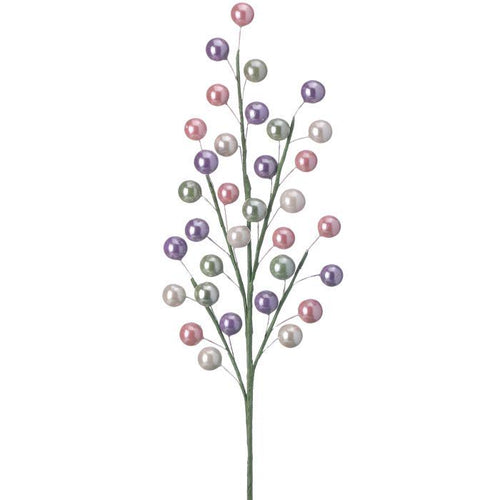 18" Easter Berry Spray | Pastel Spring Wreath Pick | Easter Wreath Accent | Spring Floral Decor Stem