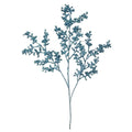 25" Sea Grape Spray | Blue Coastal Wreath Accent | Nautical Floral Stem | Beach House Decor Pick