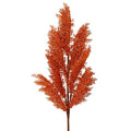 30" Autumn Broom Corn Spray | Fall Filler Stem | Rust Orange Faux Grass Spray | Wreath & Thanksgiving Decor