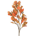 41" Wild Autumn Filbert Spray | Fall Leaf & Acorn Stem | Rust Orange Harvest Foliage | Thanksgiving Wreath Supply