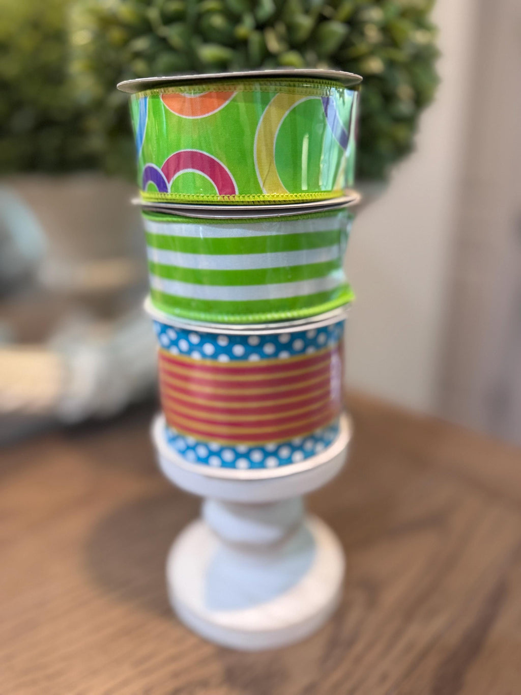 Festive Wired Ribbon Bundle - 2 Rolls Included
