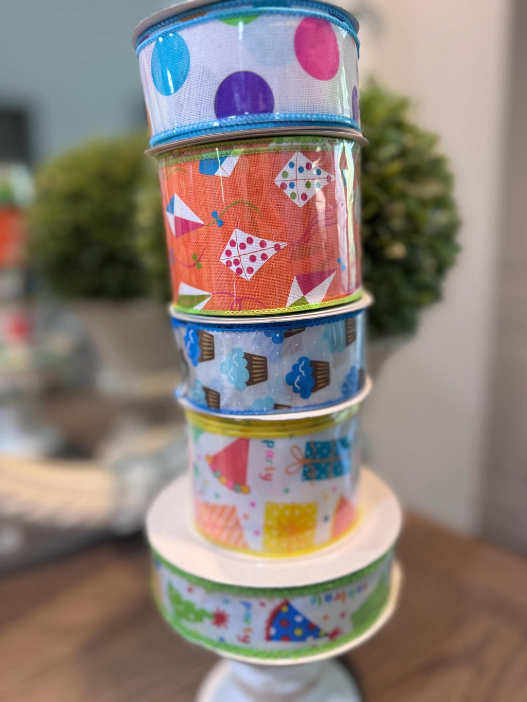 Celebrate Wired Ribbon Bundle 5 Rolls Included