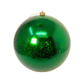 David Christopher 8" Plastic Mercury Shiny Ball Ornament, Red or Green