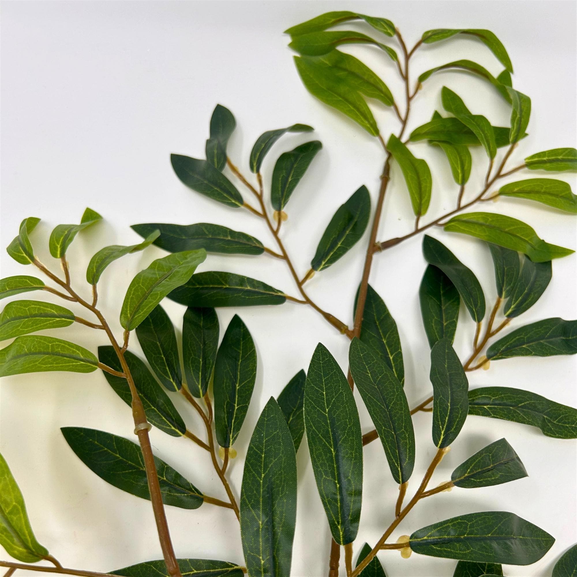 Pepper Leaves Stem 25" Green Faux Greenery Branch, Artificial Leaf Stem, Everyday Floral Stem, Wreath Greenery, Arrangement Filler