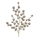 Champagne Metallic Christmas Berry Pick 17" | Elegant Holiday Spray for Christmas Tree, Wreath, Garland, Centerpiece & Floral Decor