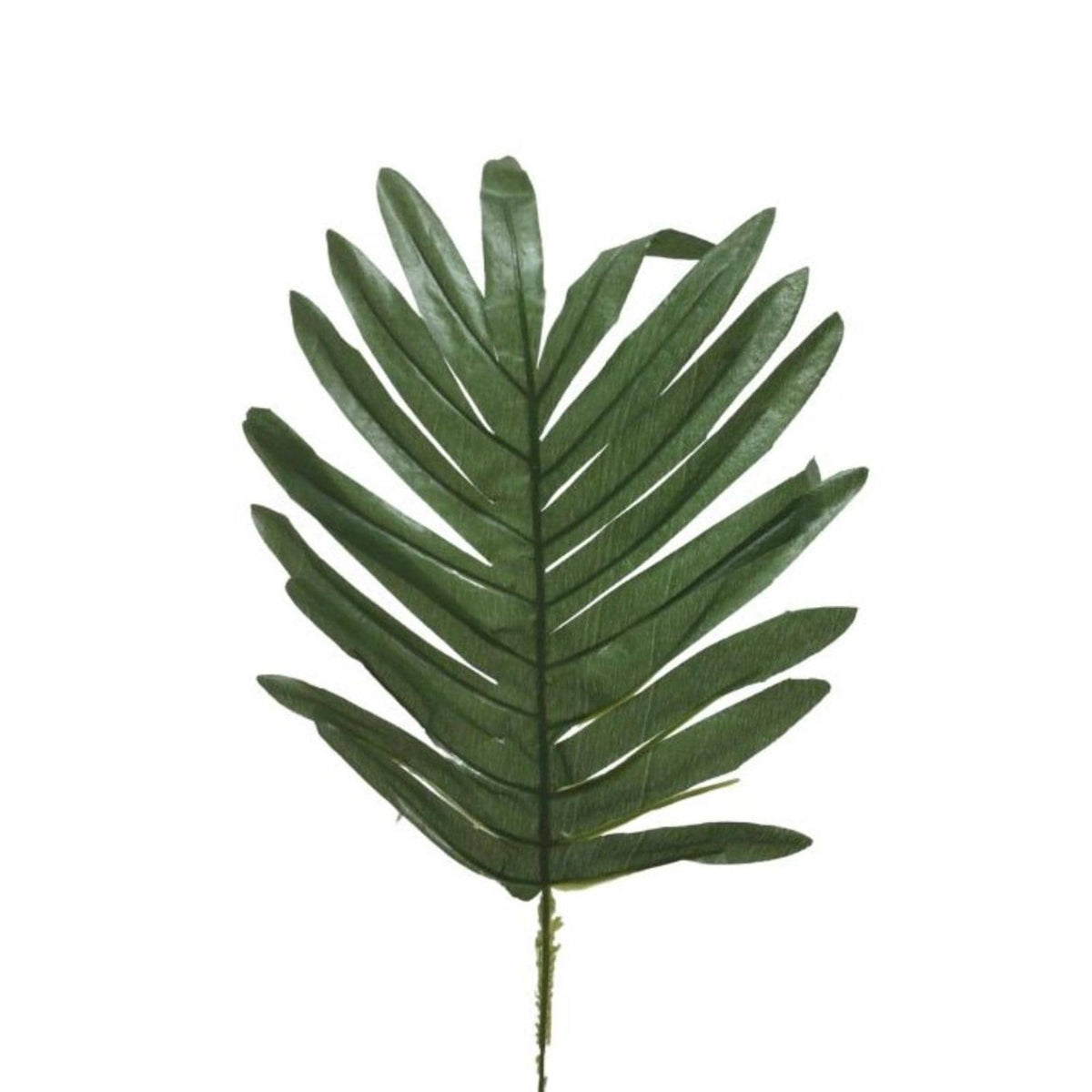 18.5" Palm Leaf Bundle – Set of 12 Green Tropical Leaves for Floral Arrangements, Weddings, Wreaths and Décor