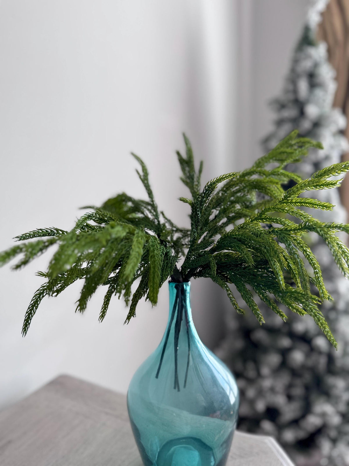 Norfolk Pine Bundle, 17-Inch Real Touch Artificial Greenery (4 Stems)